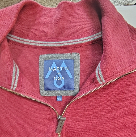 Martin+OSA men's turtleneck sweatshirt, ½ zip, 100% cotton Winter sz XL. - Picture 4 of 13